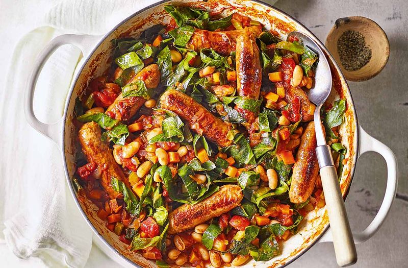 Sausage And Bean Hotpot
