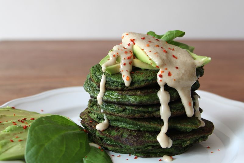 Savoury Spinach Pancakes