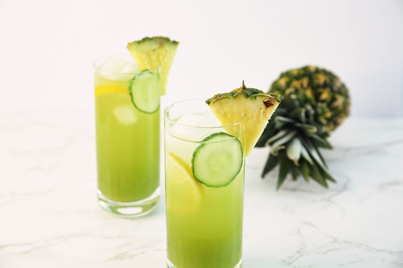 Pineapple Cucumber Mint Juice