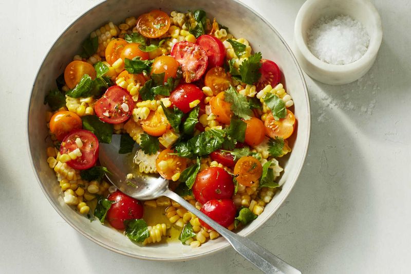 Fresh Corn And Tomato Salad