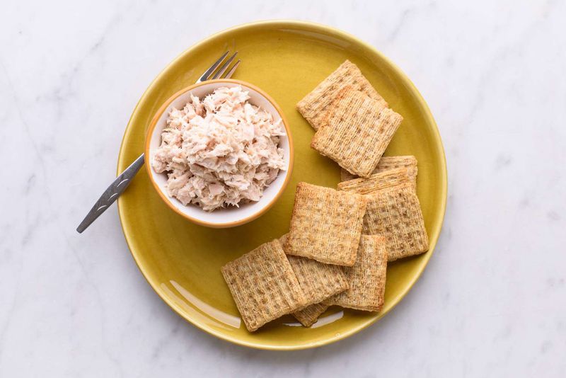 Whole Grain Crackers With Salmon