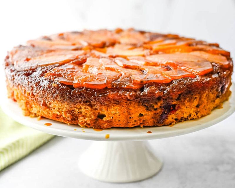 Caramelised Pear Upside-Down Cake