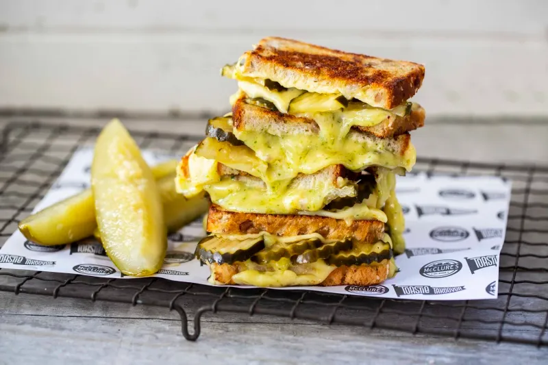 Cheese And Pickle Sandwich