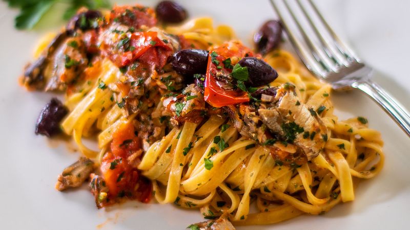 Spicy Sardine Pasta