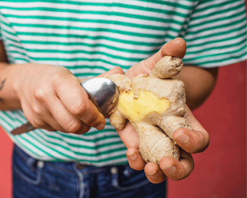 Peel Ginger With A Spoon