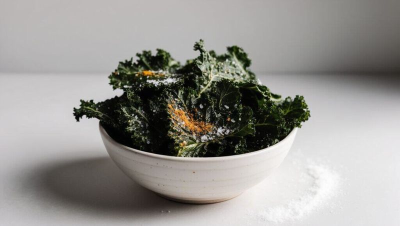 Homemade Kale Crisps With Sea Salt