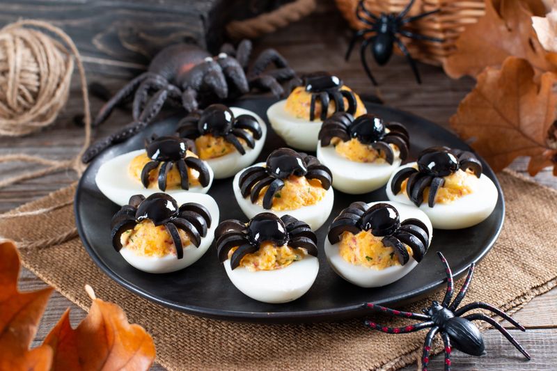 Halloween Deviled Eggs