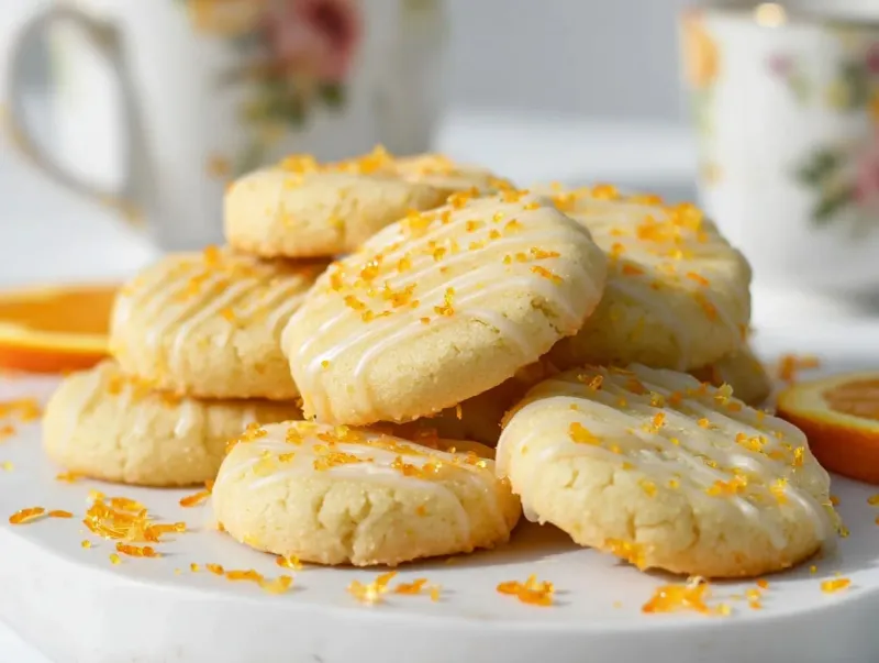 Orange Shortbread Cookies