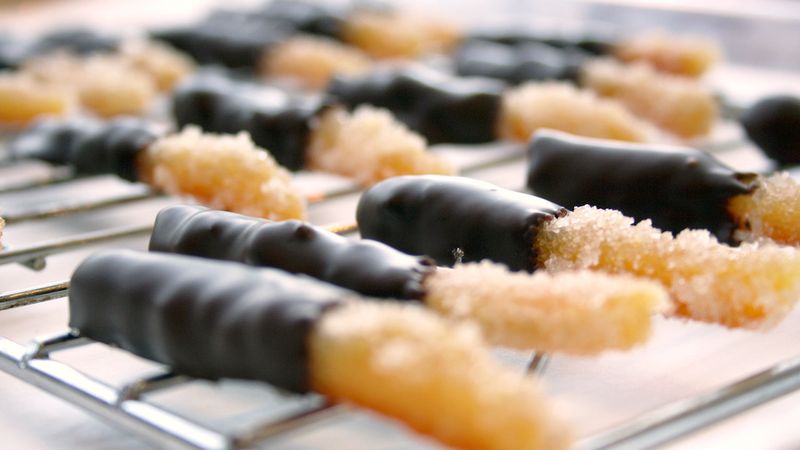Chocolate-Dipped Candied Orange Peel