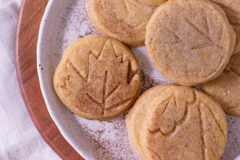 Pumpkin Shortbread Biscuits