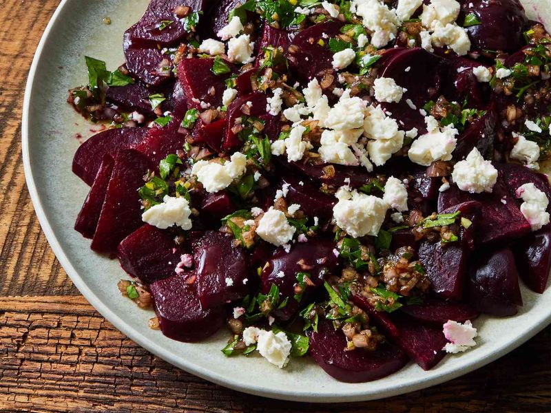 Roasted Beetroot And Feta Grain Bowl