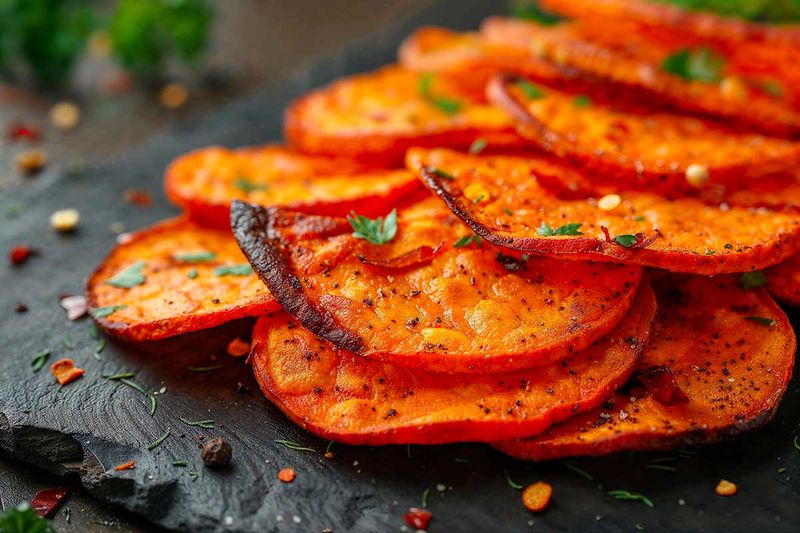 Crunch On Baked Sweet Potato Chips