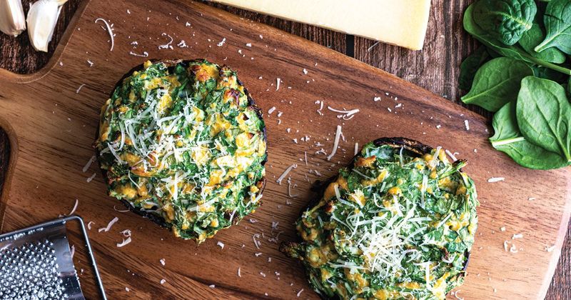 Spinach And Ricotta Stuffed Portobello Mushrooms