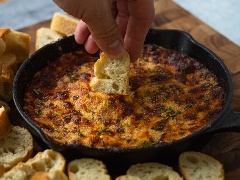Baked Ricotta Dip With Herbs