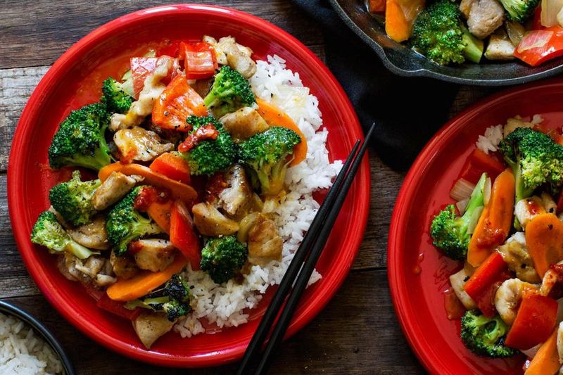 Veggie Stir-Fry With Rice