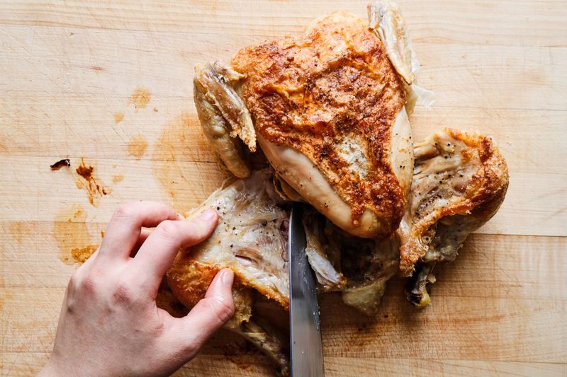 Cold Roast Chicken From The Deli Counter