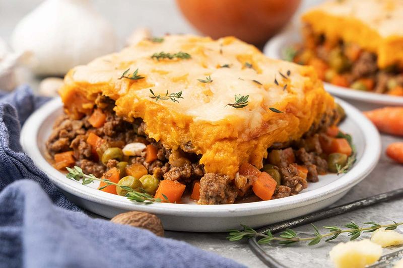 Cottage Pie With Sweet Potato Topping