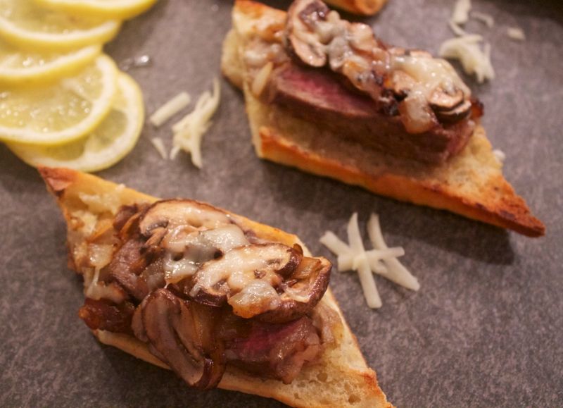 Baguette Beef Wellington Bites