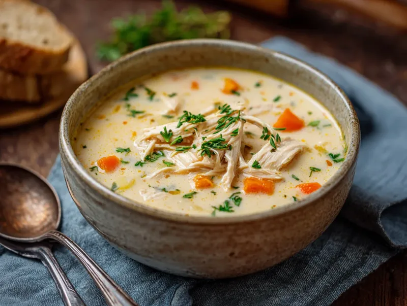 Warming Chicken And Leek Soup