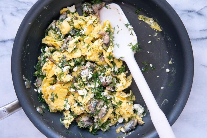 Sardine And Egg Breakfast Scramble