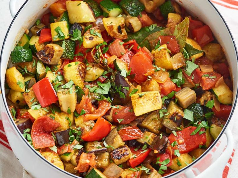 Ratatouille With Courgette And Squash