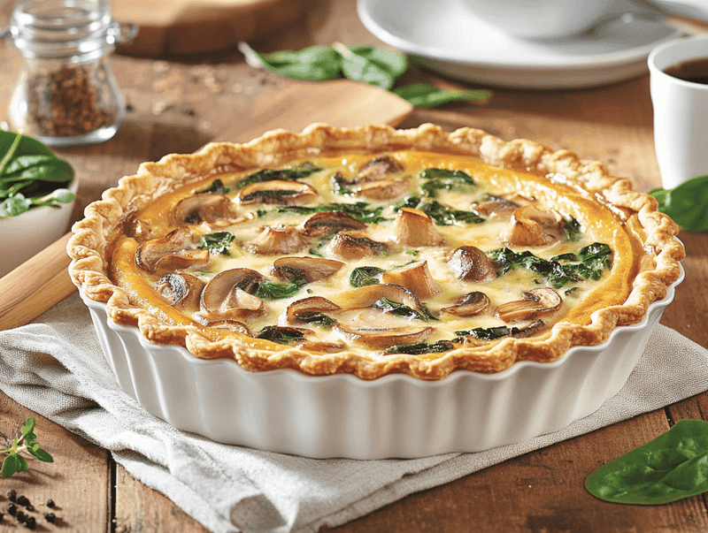 Mushroom Soup Quiche