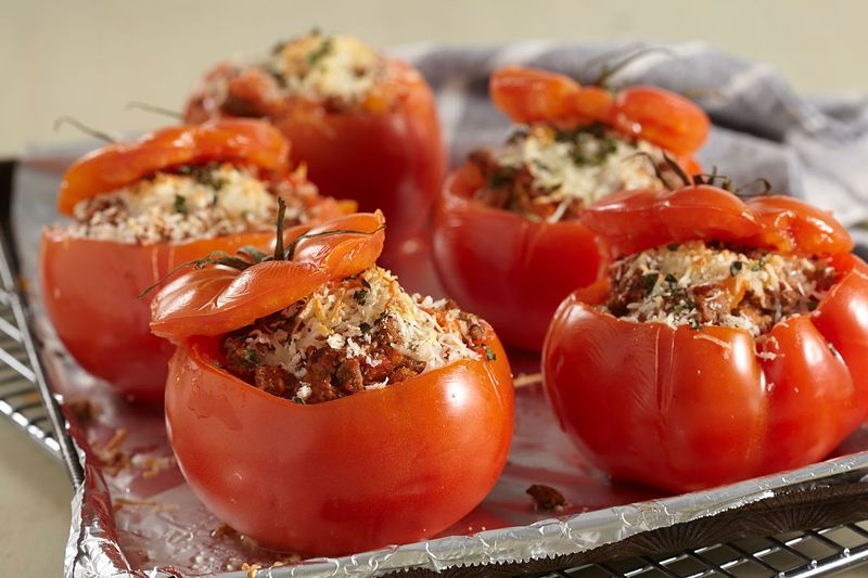 Italian Beef Stuffed Tomatoes