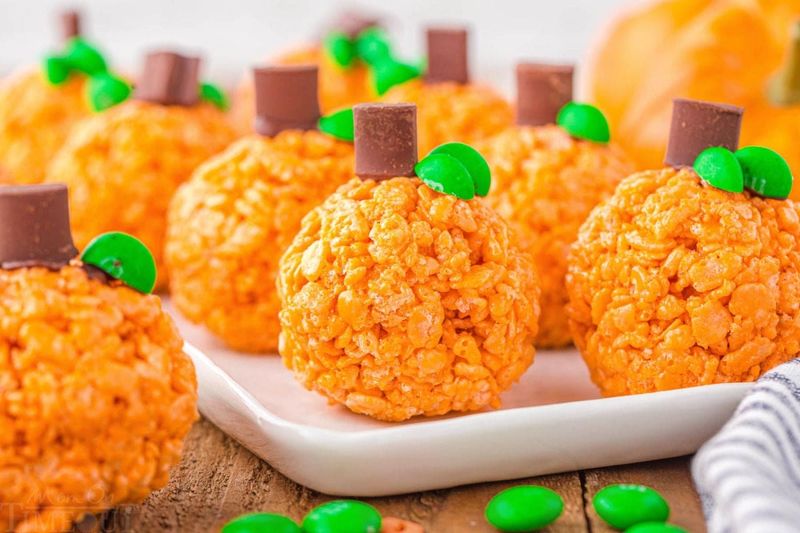 Rice Krispie Pumpkins