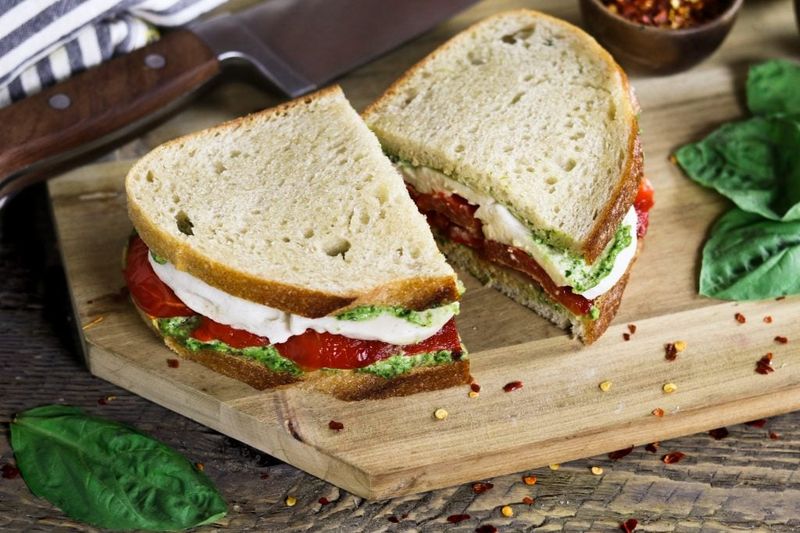Roasted Red Pepper And Mozzarella