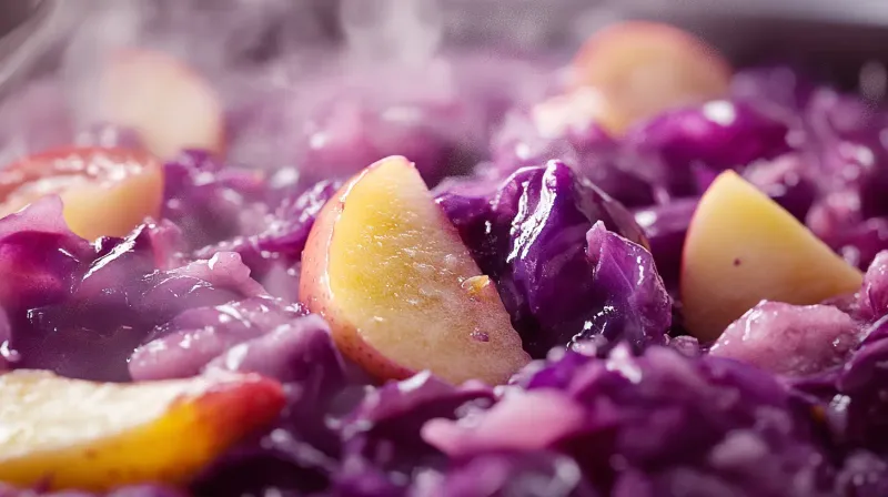Braised Red Cabbage With Apples