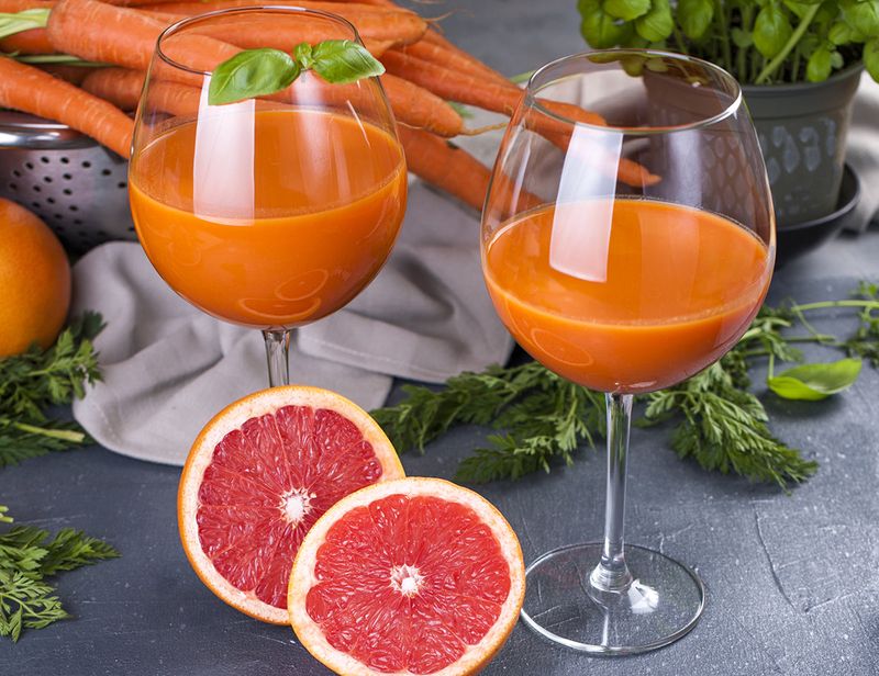 Grapefruit Carrot Juice