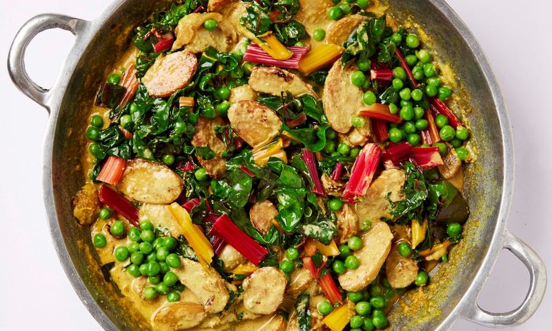 Rainbow Vegetable Curry With Coconut Rice