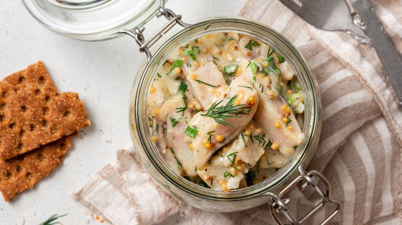 Pickled Herring In Sour Cream - Scandinavia