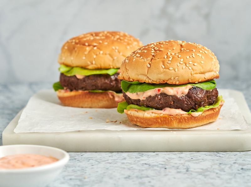 Beef Or Veggie Burgers