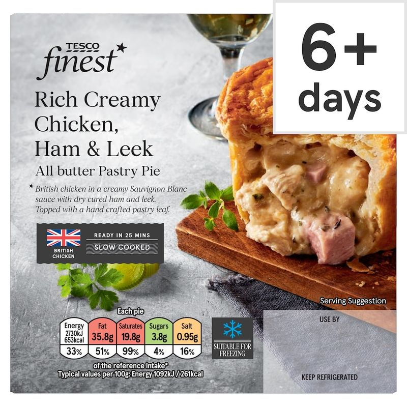 Tesco Finest Chicken, Ham And Leek Pie
