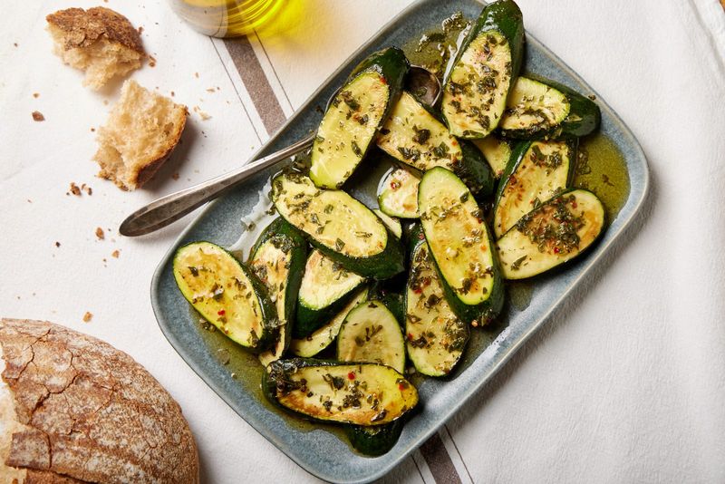 Roasted Zucchini With Herbs