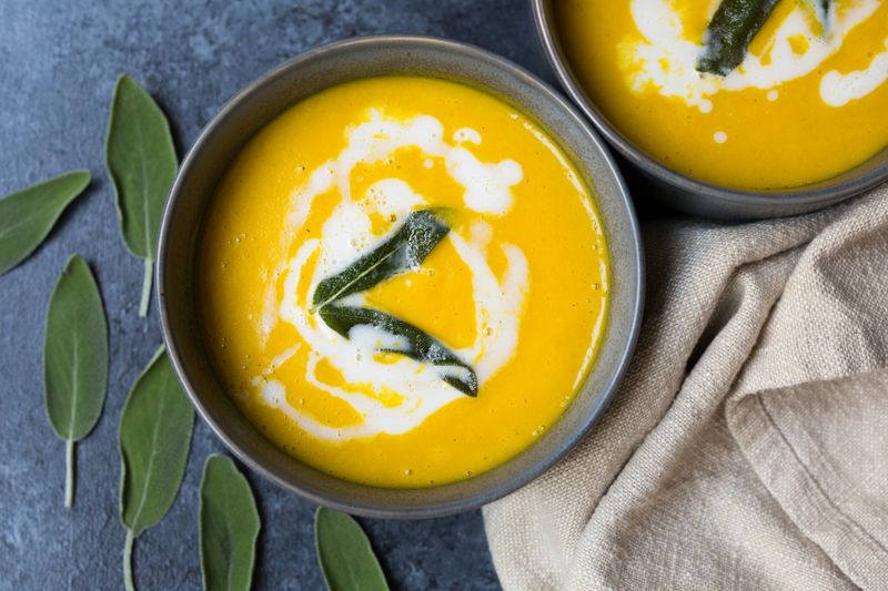 Butternut Squash Soup With Sage