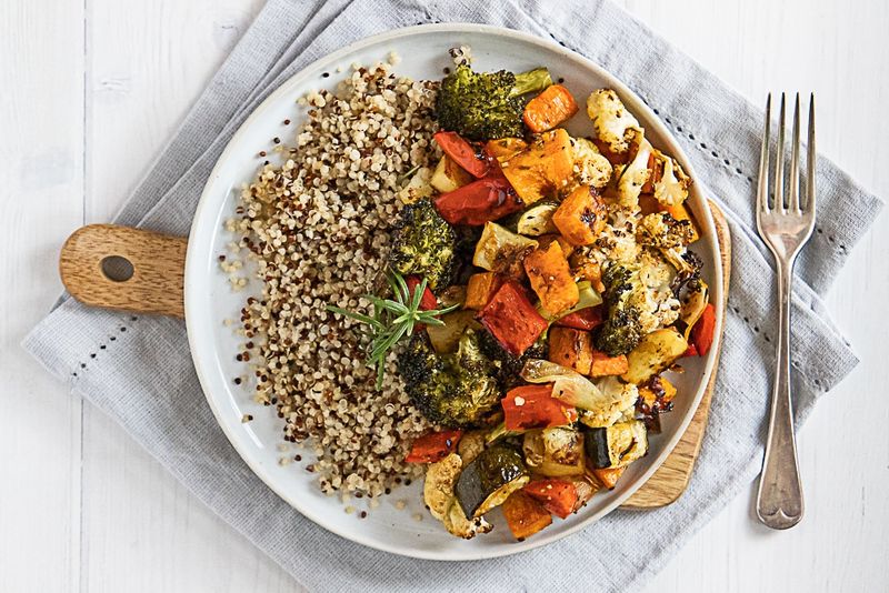 Roasted Veggie Quinoa Bowl
