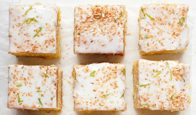 Coconut And Lime Traybake