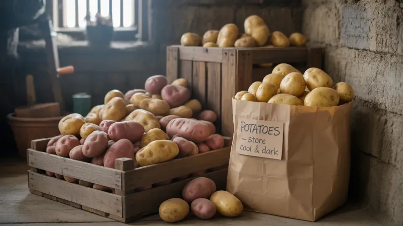 Potatoes - Store In A Cool, Dark Place