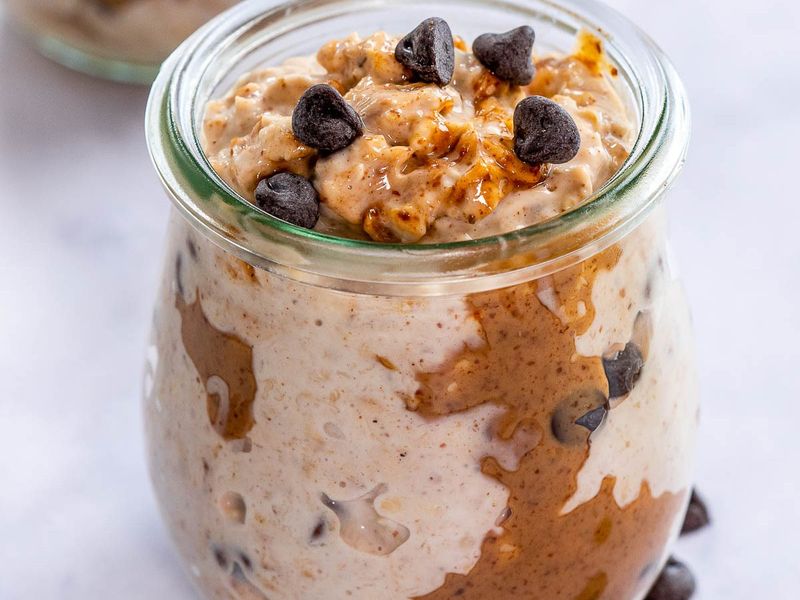 Peanut Butter Cookie Dough Overnight Oats