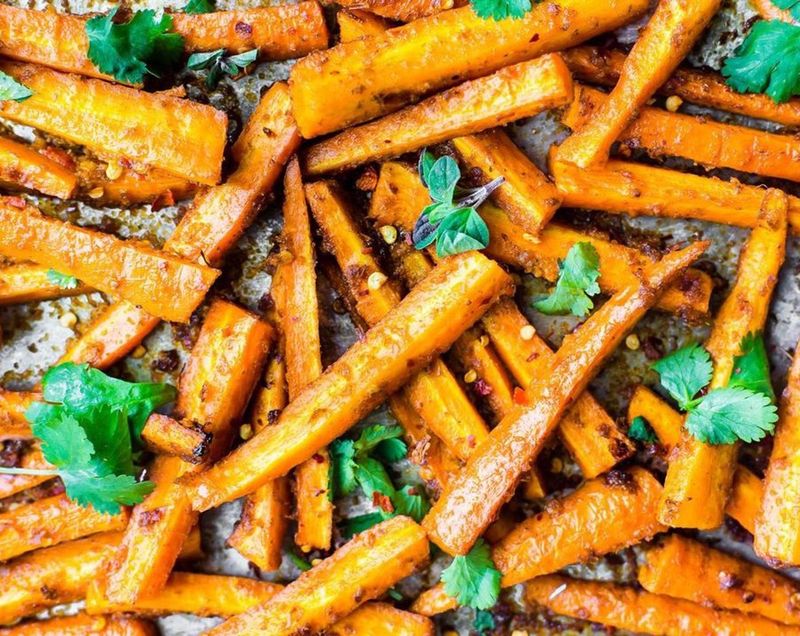 Roast Carrot Fries In The Oven
