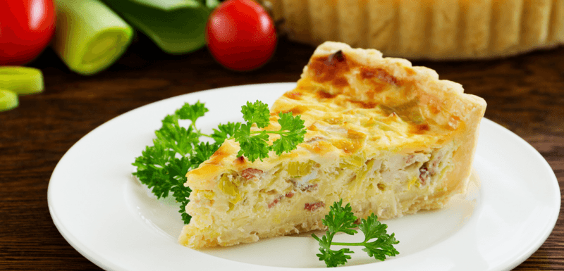 Gouda And Ham Quiche