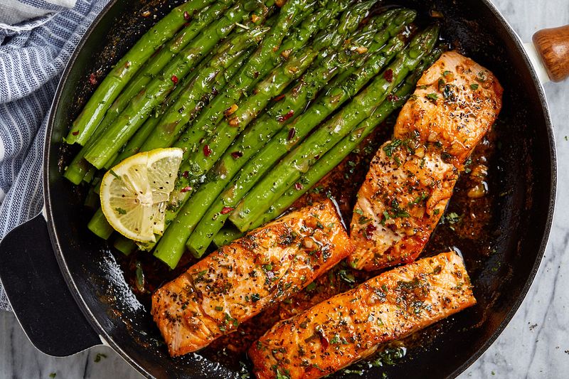One-Pan Lemon Garlic Salmon