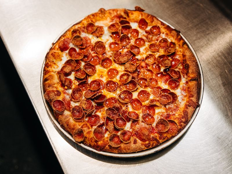 Pepperoni Pizza From A Local Pizzeria