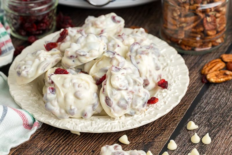 White Chocolate Cranberry Clusters