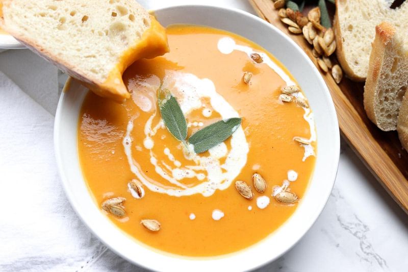 Spiced Butternut Squash And Ginger Soup
