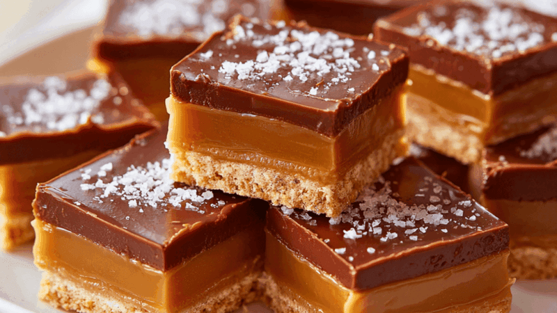 Chocolate Concrete With Salted Caramel Layer