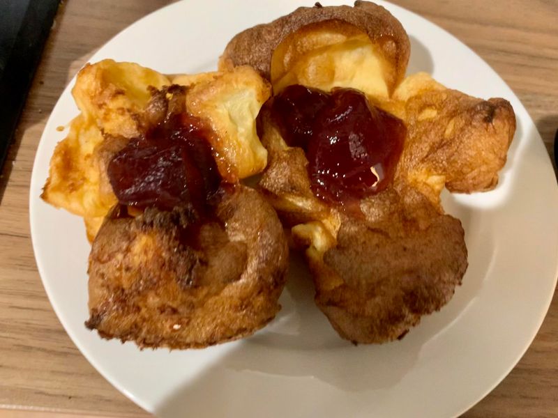 Cold Yorkshire Pudding With Jam