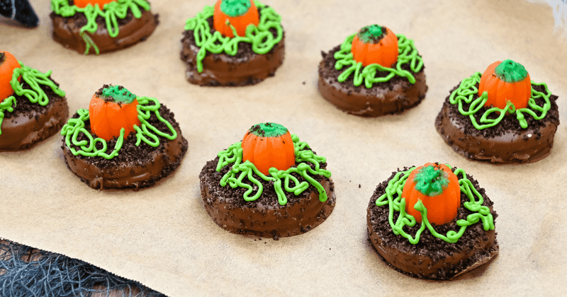 Chocolate Dipped Pumpkin Cookies